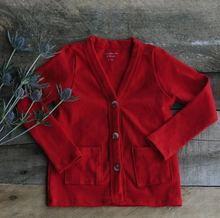 Load image into Gallery viewer, Navy Fields Red Cardigan