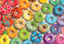 Load image into Gallery viewer, Donut Rainbow Puzzle with Tin