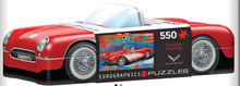 Load image into Gallery viewer, Cruising Corvette Puzzle with Tin