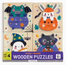 Load image into Gallery viewer, Spooky Friends 4 Piece Puzzle Pack