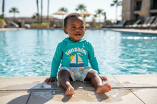 Load image into Gallery viewer, Swimsuit Station Baby Trunks and Rash Guard