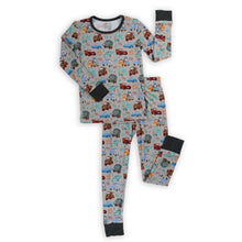 Load image into Gallery viewer, Ellie Sue Cars Bamboo Pajama Set