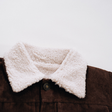 Load image into Gallery viewer, Sherpa Collar Coffee Brown Corduroy Jacket