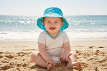 Load image into Gallery viewer, Flap Happy Kids Summer UPF 50+ Bucket Hat: Coco Beach Turtles