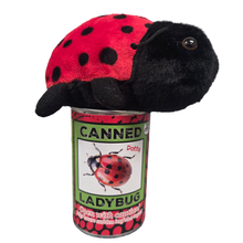 Load image into Gallery viewer, Canned Ladybug - Bug Insect Plush Gift in Can w/Jokes: Pop Top Lid