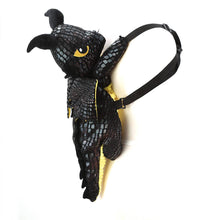 Load image into Gallery viewer, Black Dragon Stuffed Backpack