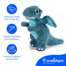 Load image into Gallery viewer, Fuzzlez Standing Dragon Medium 13" (32cm)