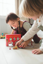 Load image into Gallery viewer, Wind Up & Go Fire Station Play Set