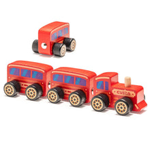 Load image into Gallery viewer, Wooden Toy Train by Cubika