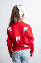 Load image into Gallery viewer, Red Bow Holiday Sweater