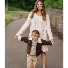 Load image into Gallery viewer, Sherpa Collar Coffee Brown Corduroy Jacket