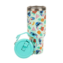 Load image into Gallery viewer, Tropical Stitch Print 40 Oz Stainless Steel Water Bottle