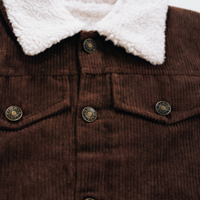 Load image into Gallery viewer, Sherpa Collar Coffee Brown Corduroy Jacket