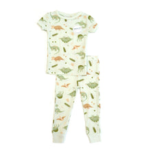 Load image into Gallery viewer, Tres Beau et Belle Bamboo Dinosaur Pajama Set