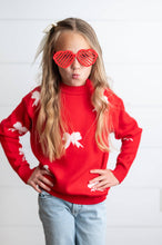Load image into Gallery viewer, Red Bow Holiday Sweater