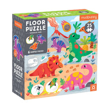 Load image into Gallery viewer, Dinosaur Park 25 Piece Floor Puzzle with Shaped Pieces