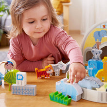 Load image into Gallery viewer, Play World at the Zoo - Interactive Wooden Animal Playset