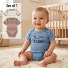 Load image into Gallery viewer, Pack of 3 Baby Bodysuits