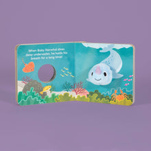 Load image into Gallery viewer, Baby Narwhal: Finger Puppet Book