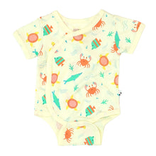 Load image into Gallery viewer, Babysoy Short Sleeve Kimono Bodysuit: Sea World