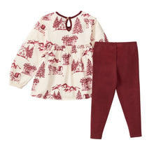 Load image into Gallery viewer, Vintage Christmas Tunic Set: 0-3M