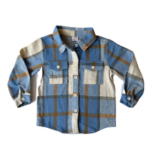 Load image into Gallery viewer, Rocket Bug Cozy Soft Flannels Light Blue + Brown