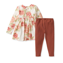 Load image into Gallery viewer, Burt's Baby Autumn Rose Tunic Set