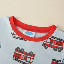 Load image into Gallery viewer, Bon Bebe Bamboo Fire Engine Pajama Set