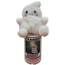 Load image into Gallery viewer, Canned Ghost- Halloween Plush Gift in Can: Pop Top Lid
