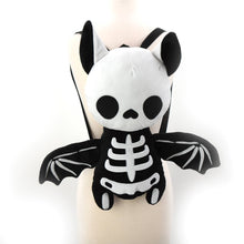 Load image into Gallery viewer, Skeleton Bat Stuffed Backpack