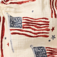 Load image into Gallery viewer, American Flag Baby Girl Bubble Romper: 0-3M
