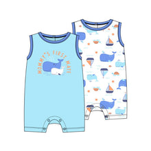 Load image into Gallery viewer, Baby Views 2pcs Sleeveless Rompers: Whales