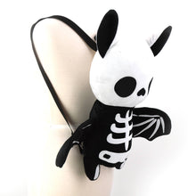 Load image into Gallery viewer, Skeleton Bat Stuffed Backpack
