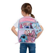 Load image into Gallery viewer, Lilo & Stitch With Angel 5-Piece 16” Backpack And Lunch Set For School & Travel