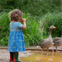 Load image into Gallery viewer, LGR Blue Rainbows Easy Peasy Summer Dress