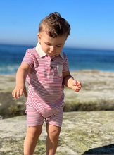 Load image into Gallery viewer, Me & Henry Saltash Red Romper