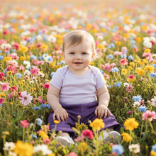 Load image into Gallery viewer, BabySoy Fleece Cargo Pants: Eggplant
