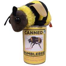 Load image into Gallery viewer, Queenie the Canned Bumblebee - Eco-Friendly Recycled Plush: Pop Top Lid
