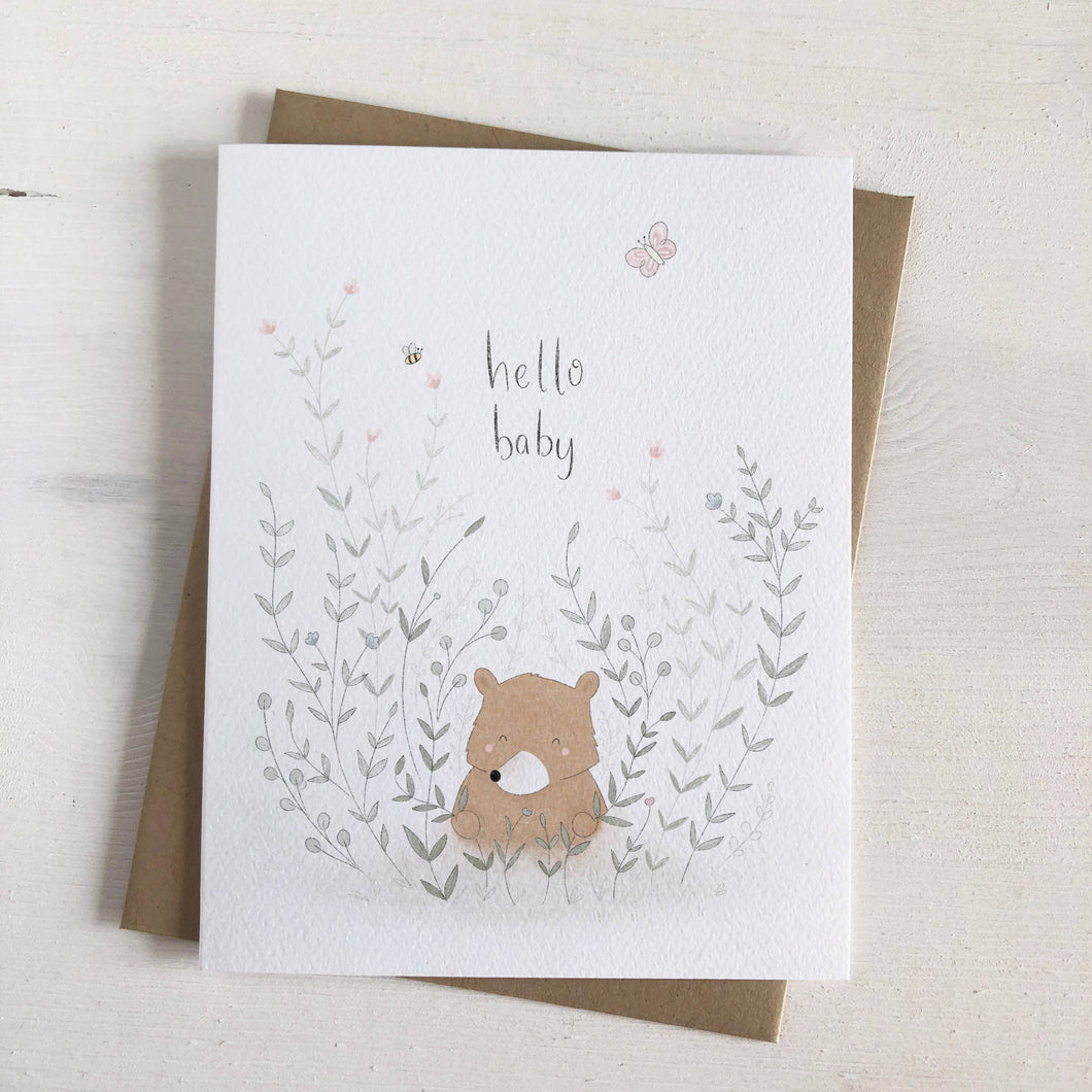 Notecard-Hello Baby Bear