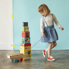 Load image into Gallery viewer, Wooden Jumbo Jumping Elephant Pull Toy
