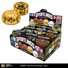 Load image into Gallery viewer, Fun Doh Sports Dumpling Squishy Fidget Toy - 12/Display: Wholesale Price

