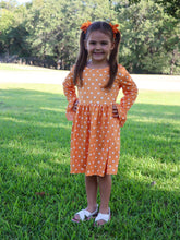 Load image into Gallery viewer, Rylee Faith Fall Dot Print Dress
