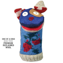 Load image into Gallery viewer, Dog Puppet | Reclaimed Wool : 12 inch height (30.5 cm).

