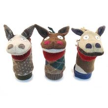 Load image into Gallery viewer, Horse Puppet | Reclaimed Wool: 12 inch height (30.5 cm).
