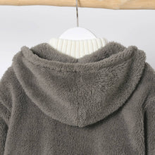 Load image into Gallery viewer, Pat Pat Hooded Long Sweater Dark Grey

