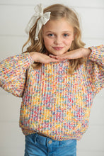Load image into Gallery viewer, Oopsie Daisy Rainbow Confetti Crew Neck Sweater
