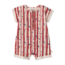 Load image into Gallery viewer, Stars &amp; Stripes Baby Romper
