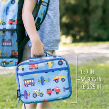Load image into Gallery viewer, Trains Planes and Trucks Lunch Box
