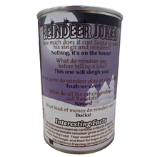 Load image into Gallery viewer, Jingle the Canned Reindeer - Christmas Plush in Can w/Jokes
