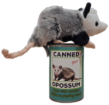 Load image into Gallery viewer, Oliver the Canned Opossum | Stuffed Animal Plush w/Jokes: Pop Top Lid
